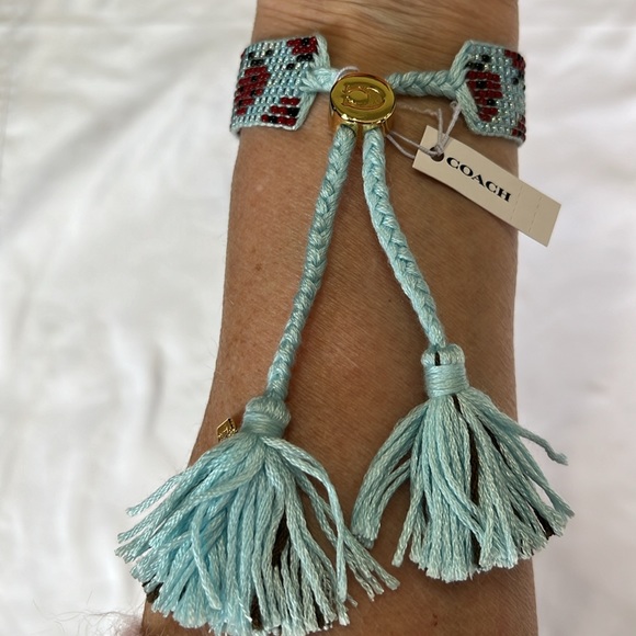 Coach Ladybug Beaded Friendship Bracelet Bohemian NWT - Picture 4 of 7